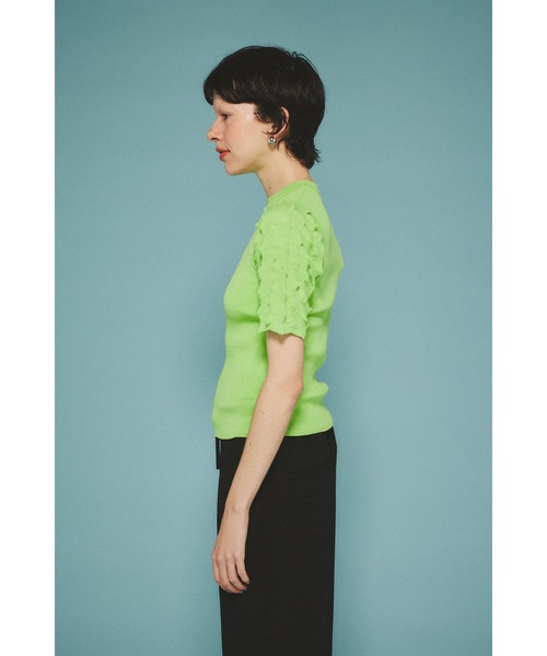 Thorn sleeve knit tops ソーンスリーブニットトップス（ニット