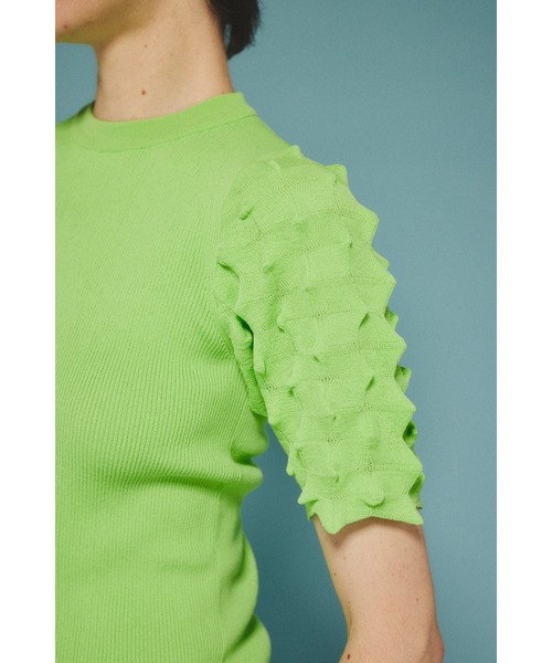 Thorn sleeve knit tops ソーンスリーブニットトップス（ニット