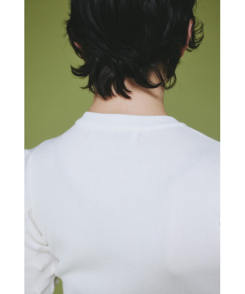 Thorn sleeve knit tops ソーンスリーブニットトップス（ニット