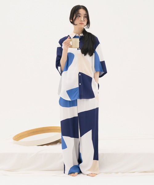 ルームウェア・パジャマ umi パジャマ ルームウェア 「 ammy. / エイミードット 」 小花柄 4