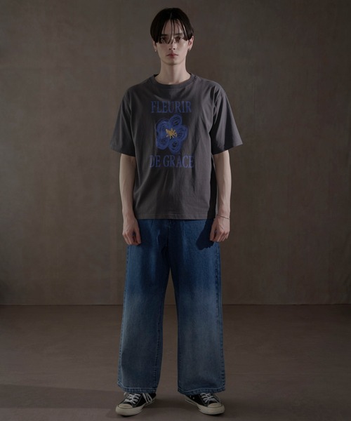 LUCY(ルーシー)の「LUCY/グラデーションバギーデニム(デニムパンツ・メンズ・コバルトブルー・LARGE/MEDIUM)」の2枚目の写真