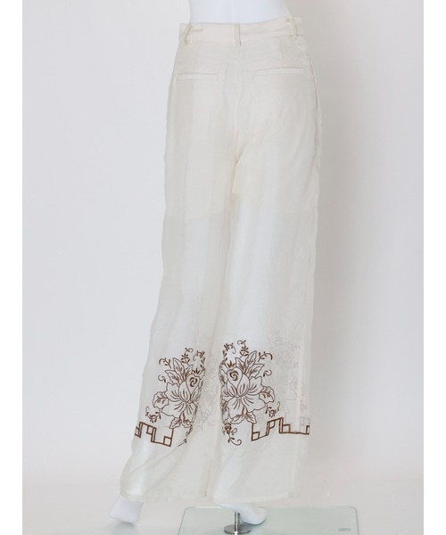 Ungrid(アングリッド)の「【Htage】エンブロイダリーシアータックパンツ(その他パンツ・レディース・ブラック/アイボリー・SMALL/MEDIUM)」の12枚目の写真