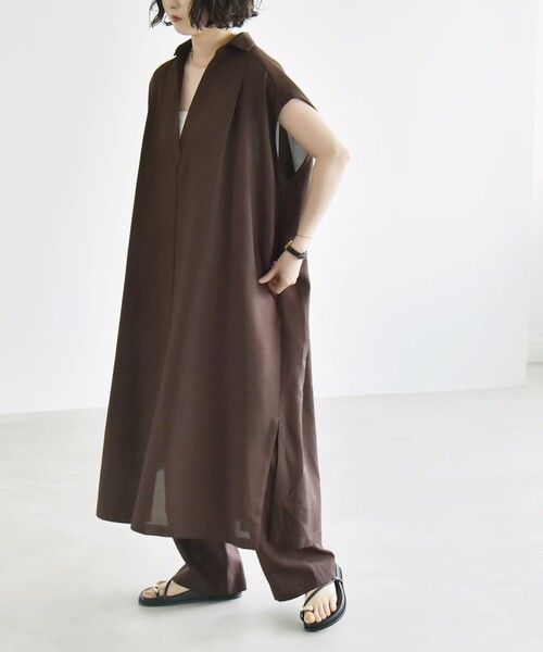 タグ付き未使用♪オーシバル上質リネン100%ゆったりスキッパーワンピース♪ 楽天市場】ORCIVAL オーシバル リネンクロス スキッパー