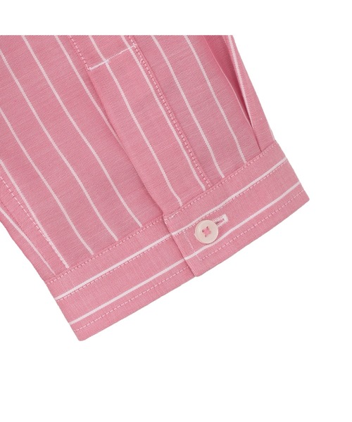TOKYO SHIRTS(トウキョウシャツ)の「【Pitta Re:)】ふわっとガーゼシャツ 七分袖 綿100% レディースカジュアルシャツ(シャツ/ブラウス・レディース・ピンク・LL/S/L/M)」の4枚目の写真