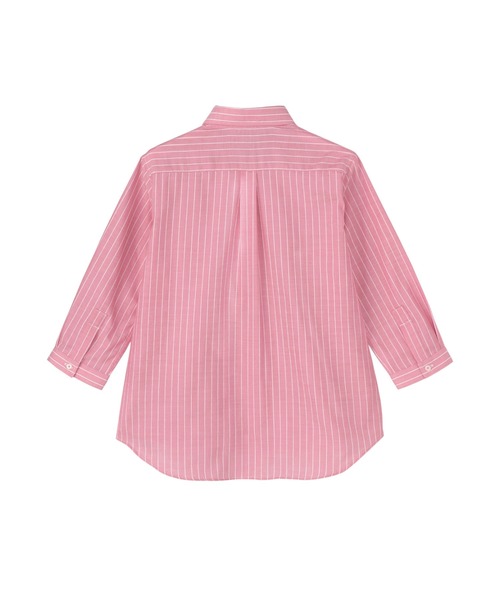 TOKYO SHIRTS(トウキョウシャツ)の「【Pitta Re:)】ふわっとガーゼシャツ 七分袖 綿100% レディースカジュアルシャツ(シャツ/ブラウス・レディース・ピンク・LL/S/L/M)」の2枚目の写真