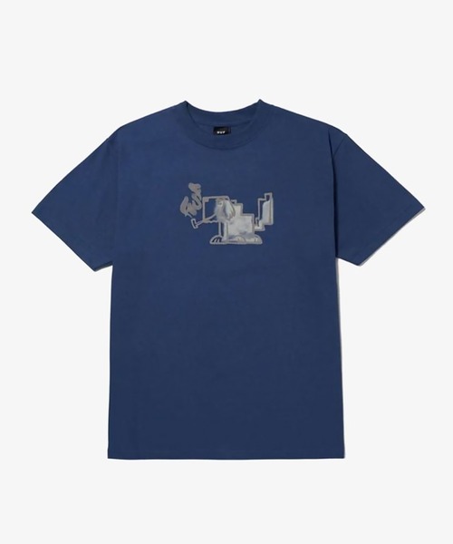 HUF(ハフ)の「【 HUF / MOD-DOG S/S TEE 】- ハフ モッド ドッグ ショート スリーブ Tシャツ(Tシャツ/カットソー・メンズ・ブルー系その他・M/L/S)」の1枚目の写真