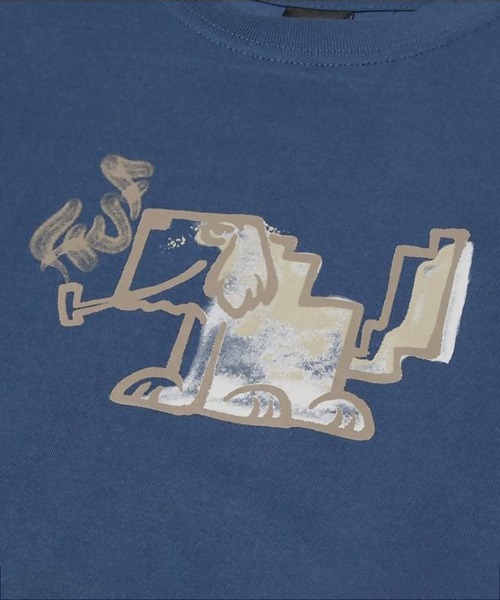 HUF(ハフ)の「【 HUF / MOD-DOG S/S TEE 】- ハフ モッド ドッグ ショート スリーブ Tシャツ(Tシャツ/カットソー・メンズ・ブルー系その他・M/L/S)」の2枚目の写真