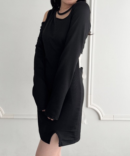 wears(ウェアーズ)の「バッグリボンショートワンピース(ワンピース・レディース・ブラック・FREE)」の4枚目の写真