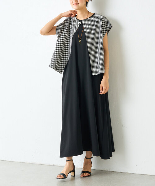 BEARDSLEY ブラウス シャツ 綿ワッシャーベスト 現行品 BEARDSLEY ブラウス シャツ 綿ワッシャーベスト レディース