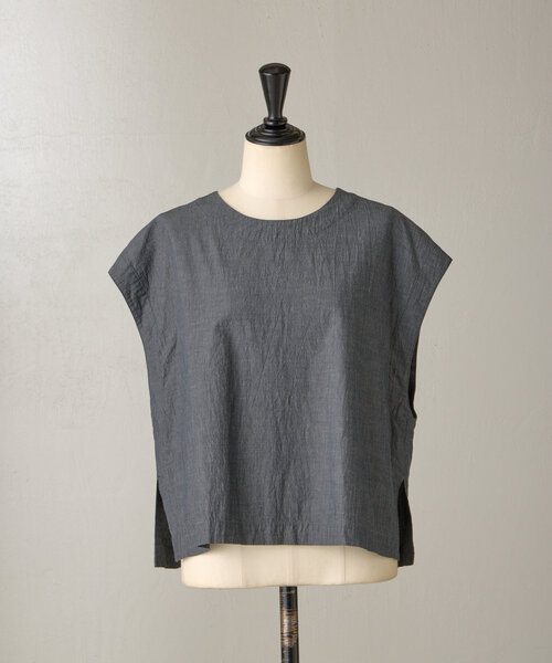 BEARDSLEY ブラウス シャツ 綿ワッシャーベスト 現行品 BEARDSLEY ブラウス シャツ 綿ワッシャーベスト レディース