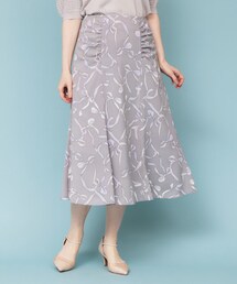 index | リボン柄マーメイドフレアスカート【洗濯機洗い可/イージーアイロン】(スカート)