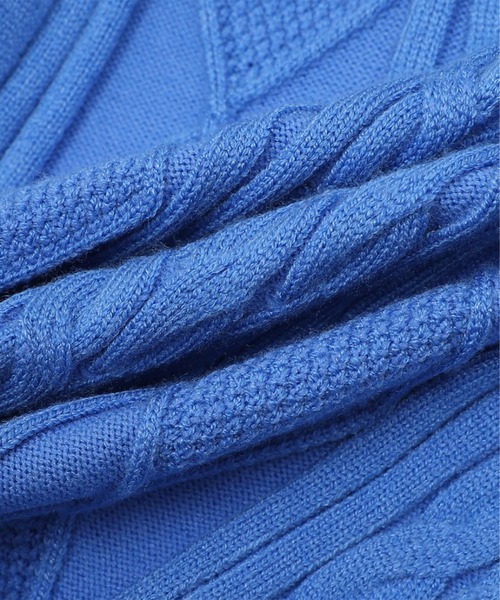 HOOK(フック)の「【HOOK】for girls 編み上げニットタンクトップ (SS)(タンクトップ・レディース・ブルー/ホワイト・MEDIUM/SMALL)」の14枚目の写真