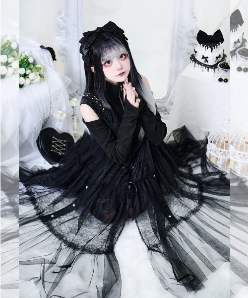 hyde着系BPNアシンメトリーフリルスカート 黒　ifラルク hyde着系BPNアシンメトリーフリルスカート 黒 ifラルク 【公式通販】