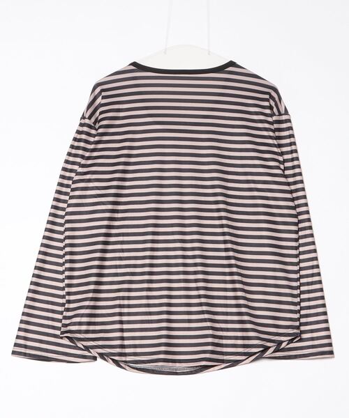 SallyLunn(サリーラン)の「ボーダールーズトップス(Tシャツ/カットソー・レディース・ブラック・FREE)」の5枚目の写真
