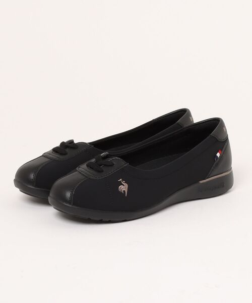 le coq sportif(ルコックスポルティフ)の「【le coq sportif】LCS MONTPELLIER PM(スニーカー・レディース・ブラック・24.5cm/23.5cm/23cm/24cm/25)」の1枚目の写真