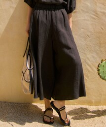 ガウチョパンツ リネン」に該当するパンツ（ワイド・ルーズ