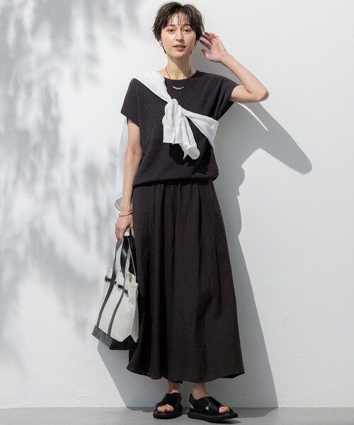 セール】【洗える】LIBECOリネン ガウチョ パンツ（その他パンツ）｜23