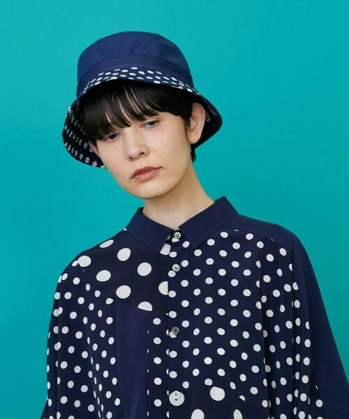 FRAPBOIS(フラボア)の「ドットドットバケット ハット(ハット・レディース・ネイビー/ブラック・FREE)」の8枚目の写真