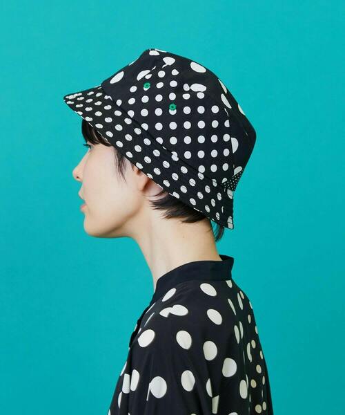FRAPBOIS(フラボア)の「ドットドットバケット ハット(ハット・レディース・ネイビー/ブラック・FREE)」の16枚目の写真