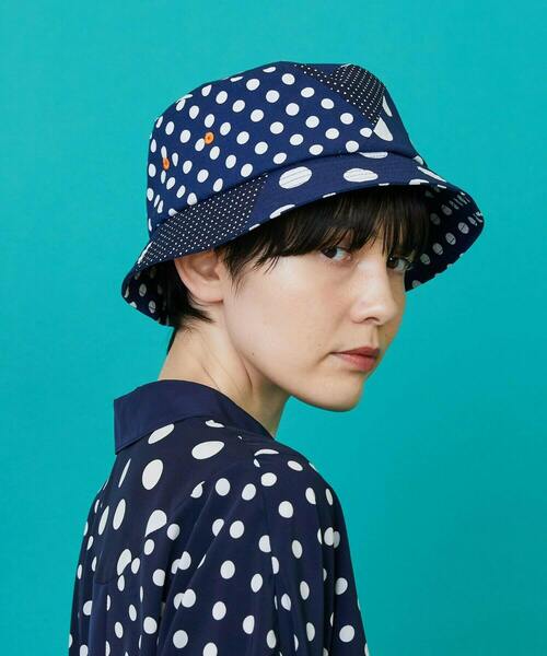 FRAPBOIS(フラボア)の「ドットドットバケット ハット(ハット・レディース・ネイビー/ブラック・FREE)」の12枚目の写真