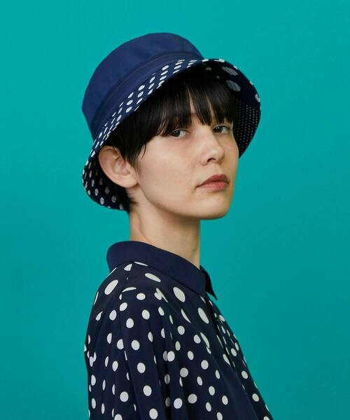 FRAPBOIS(フラボア)の「ドットドットバケット ハット(ハット・レディース・ネイビー/ブラック・FREE)」の10枚目の写真