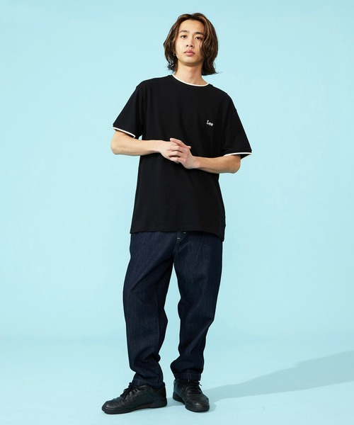 セール】Lee/リー 鹿の子ラインリブTシャツ（Tシャツ/カットソー