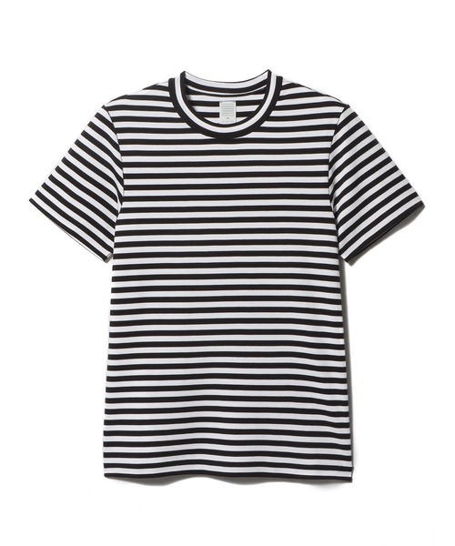 GOOD PEOPLE GOOD STITCHING GOOD PRODUCT(グッドピープルグッドスティッチンググッドプロダクト)の「GOOD PEOPLE GOOD STITCHING GOOD PRODUCT for ESTNATION / ボーダー スムース Tシャツ(Tシャツ/カットソー・レディース・ブラック系その他・FREE)」の1枚目の写真