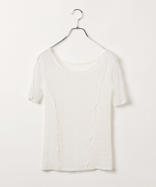 PAGEBOY(ページボーイ)の「カットレースキリカエ(半袖)(Tシャツ/カットソー・レディース・モカ/ブラック/オフホワイト・FREE)」の16枚目の写真