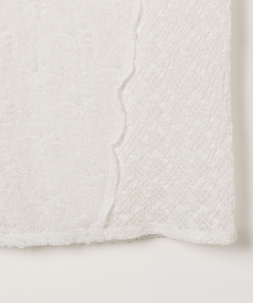 PAGEBOY(ページボーイ)の「カットレースキリカエ(半袖)(Tシャツ/カットソー・レディース・モカ/ブラック/オフホワイト・FREE)」の13枚目の写真