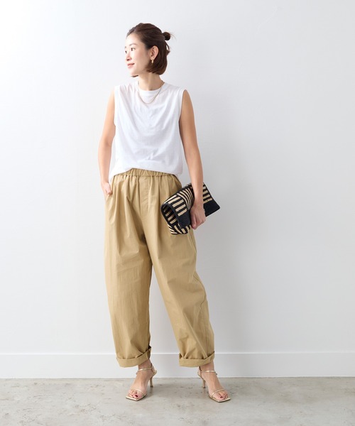 MICA&DEAL（マイカ＆ディール）の「シアータンクトップ（タンクトップ・レディース・ブラック/ブルーグレー/ホワイト/ピンク・FREE）」の6枚目の写真