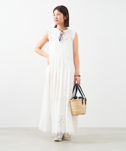 MICA&DEAL（マイカ＆ディール）の「シアータンクトップ（タンクトップ・レディース・ブラック/ブルーグレー/ホワイト/ピンク・FREE）」の10枚目の写真