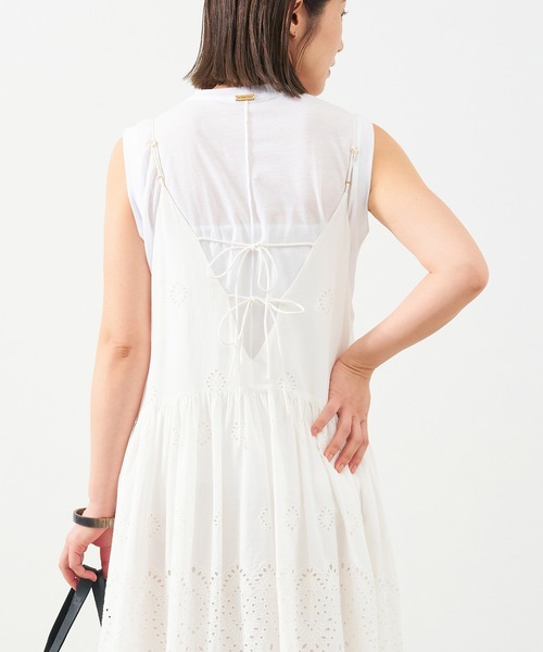 MICA&DEAL（マイカ＆ディール）の「シアータンクトップ（タンクトップ・レディース・ブラック/ブルーグレー/ホワイト/ピンク・FREE）」の13枚目の写真