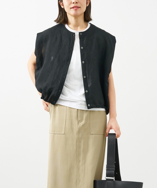 MICA&DEAL（マイカ＆ディール）の「シアータンクトップ（タンクトップ・レディース・ブラック/ブルーグレー/ホワイト/ピンク・FREE）」の14枚目の写真