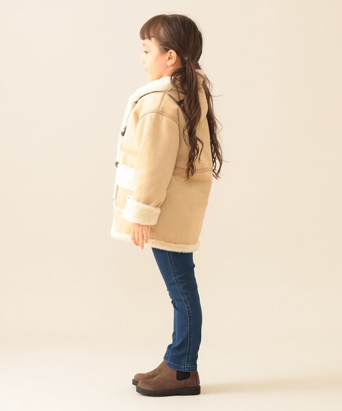 BEAMS mini（ビームスミニ）の「フェイク ムートン コート 2025FW（90～150cm）（ムートンコート・キッズ・ブラウン系その他・150/140/130/120/110/100/90）」の21枚目の写真