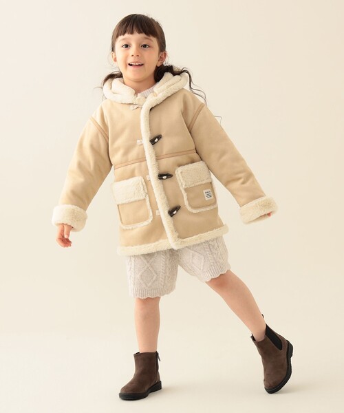 BEAMS mini（ビームスミニ）の「フェイク ムートン コート 2025FW（90～150cm）（ムートンコート・キッズ・ブラウン系その他・150/140/130/120/110/100/90）」の19枚目の写真
