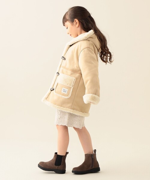 BEAMS mini（ビームスミニ）の「フェイク ムートン コート 2025FW（90～150cm）（ムートンコート・キッズ・ブラウン系その他・150/140/130/120/110/100/90）」の18枚目の写真