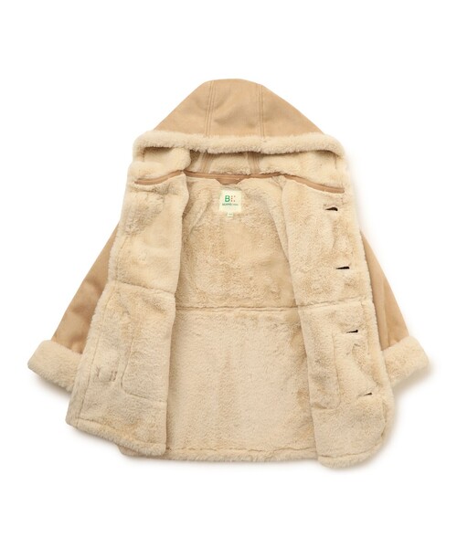 BEAMS mini（ビームスミニ）の「フェイク ムートン コート 2025FW（90～150cm）（ムートンコート・キッズ・ブラウン系その他・150/140/130/120/110/100/90）」の10枚目の写真