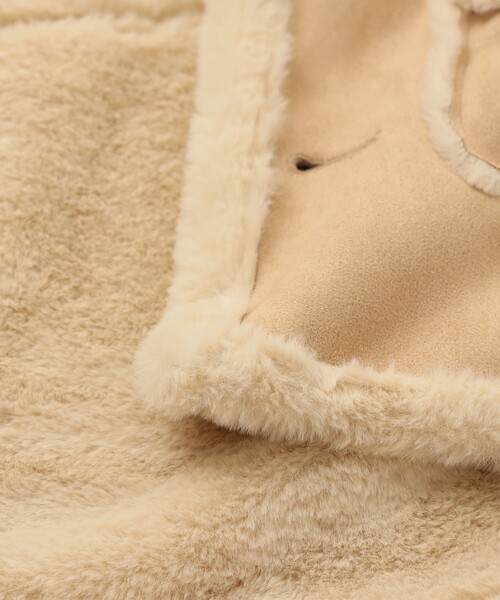 BEAMS mini（ビームスミニ）の「フェイク ムートン コート 2025FW（90～150cm）（ムートンコート・キッズ・ブラウン系その他・150/140/130/120/110/100/90）」の9枚目の写真