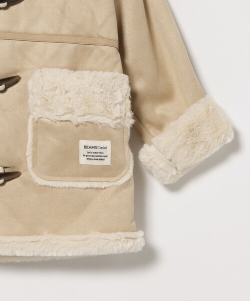BEAMS mini（ビームスミニ）の「フェイク ムートン コート 2025FW（90～150cm）（ムートンコート・キッズ・ブラウン系その他・150/140/130/120/110/100/90）」の6枚目の写真