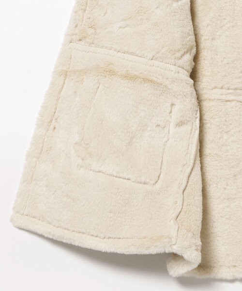 BEAMS mini（ビームスミニ）の「フェイク ムートン コート 2025FW（90～150cm）（ムートンコート・キッズ・ブラウン系その他・150/140/130/120/110/100/90）」の5枚目の写真