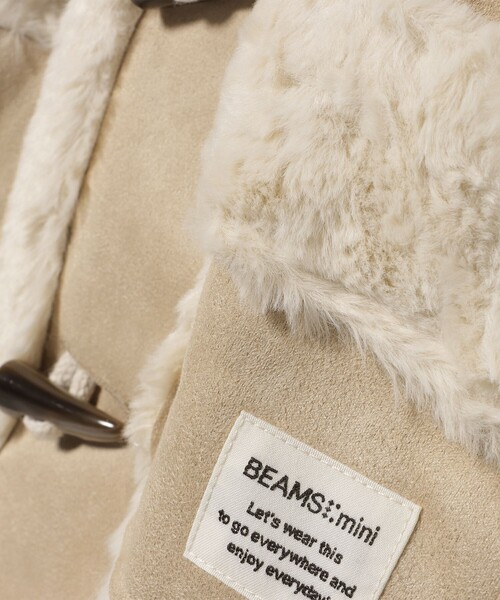 BEAMS mini（ビームスミニ）の「フェイク ムートン コート 2025FW（90～150cm）（ムートンコート・キッズ・ブラウン系その他・150/140/130/120/110/100/90）」の3枚目の写真
