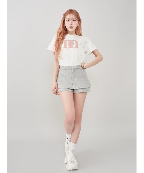 【新品未開封】Darich キルティングアップリケビジューTシャツ キルティングアップリケビジューTシャツ（Tシャツ/カットソー