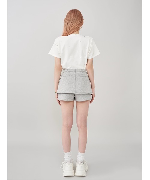 ダーリッチ darich キルティングアップリケビジューTシャツ darich ダーリッチ キルティングアップリケビジューTシャツ