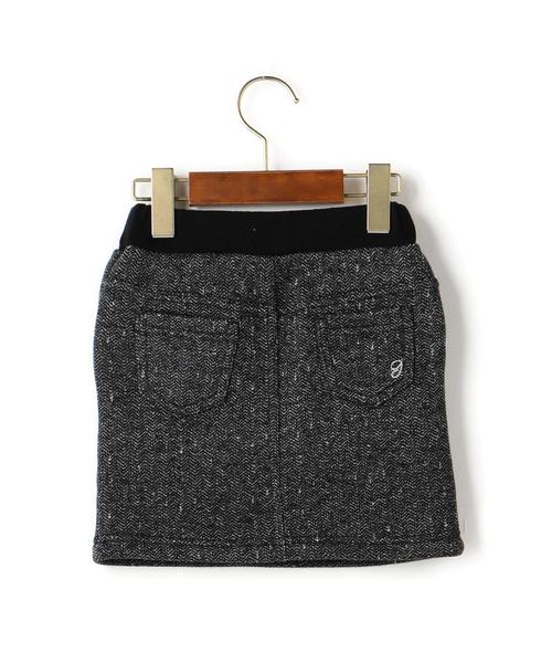 green label relaxing(グリーンレーベルリラクシング)の「【KIDS】ウラキモウ リブ スカート(スカート・キッズ・ブラック/ネイビー・105/135/95/125/115)」の6枚目の写真
