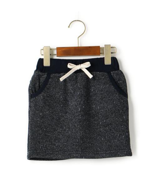 green label relaxing(グリーンレーベルリラクシング)の「【KIDS】ウラキモウ リブ スカート(スカート・キッズ・ブラック/ネイビー・105/135/95/125/115)」の11枚目の写真