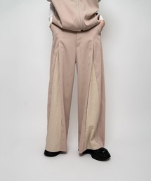 Nora Lily（ノラリリー）の「【Nora Lily】2 material Tuck Drape Pants(UNISEX)（その他パンツ）」