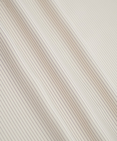 UNITED TOKYO（ユナイテッドトウキョウ）の「月間売上No1シリーズ【WEB限定】DRY RAYON ストライプショートスリーブシャツ　｜ 接触冷感/日本産/防シワ/ウォッシャブル/大人気/速乾/UVカット/オフィスカジュアル/ビジネス/通勤（シャツ/ブラウス・メンズ・サックスブルー/オフホワイト/ベージュ・1/2/3）」の5枚目の写真