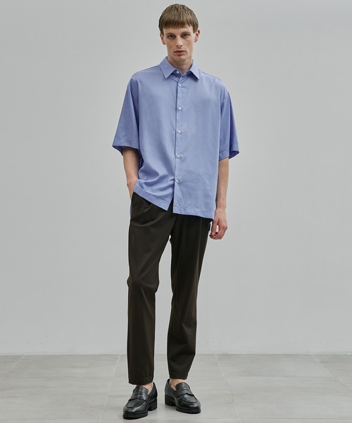 UNITED TOKYO（ユナイテッドトウキョウ）の「月間売上No1シリーズ【WEB限定】DRY RAYON ストライプショートスリーブシャツ　｜ 接触冷感/日本産/防シワ/ウォッシャブル/大人気/速乾/UVカット/オフィスカジュアル/ビジネス/通勤（シャツ/ブラウス・メンズ・サックスブルー/オフホワイト/ベージュ・1/2/3）」の16枚目の写真
