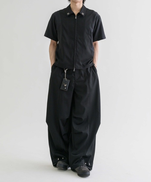 EPNK（イーピーエヌケー）の「【EPNK】Eyelet easy baggy slacks / アイレットイージーバギースラックス（スラックス・メンズ・ブラウン/チャコールグレー/ブラック・SMALL/MEDIUM/LARGE）」の10枚目の写真