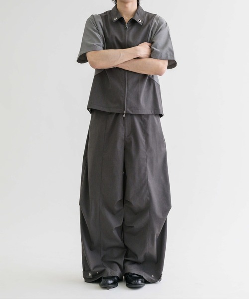 EPNK（イーピーエヌケー）の「【EPNK】Eyelet easy baggy slacks / アイレットイージーバギースラックス（スラックス・メンズ・ブラウン/チャコールグレー/ブラック・SMALL/MEDIUM/LARGE）」の19枚目の写真